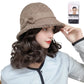 Bucket Hat with Attached Short Curly Wig