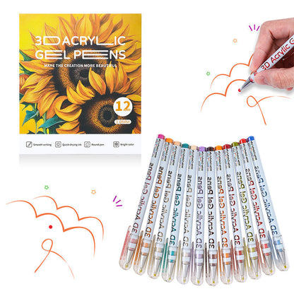 Mehrfarbiges Gelstift-Set zum Zeichnen und Ausmalen