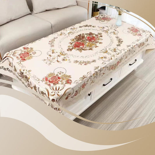 🍽️ 60% RABATT! 🎉 Wasserdichte Tischdecke – Ölabweisend, Elegantes Blumenmuster & Einfach zu Reinigen 📦