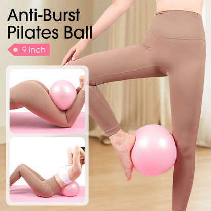 📢📢50 % Rabatt !!🧘‍♀️9-Zoll-Anti-Burst-Pilatesball mit Pumpe