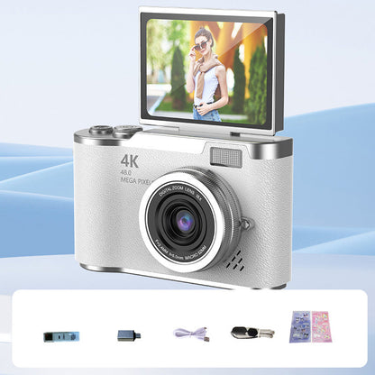 4K HD-Digitalkamera mit klappbarem Bildschirm