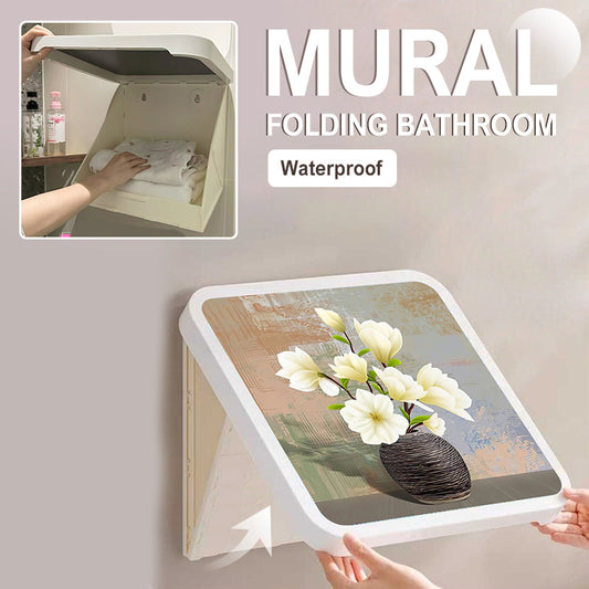 Stanzfreier, wasserdichter, zusammenklappbarer Badezimmer-Wand-Organizer