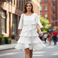 🎁 50 % RABATT! Elegantes, mehrlagiges Rüschenkleid für Damen – Müheloser Stil für jeden Anlass 💃
