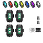 🔦 Drahtloses, vibrationsaktiviertes Blinklicht – 7-farbiges LED-Sicherheitssignallicht, geeignet für Autos, Fahrräder, Motorräder und den Einsatz im Freien 🚴‍♂️🚗✨