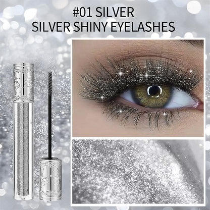 Wasserfeste, langlebige Glitzer-Mascara