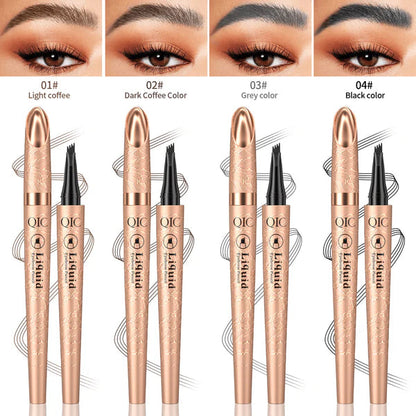 （Kaufen Sie 1, erhalten Sie 1 gratis）Augenbrauenstift mit 3D-Microblading-Effekt und 4 Spitzen