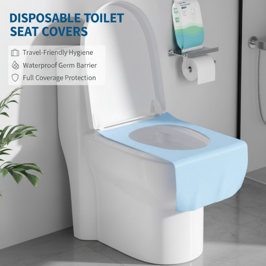 Packung mit wasserdichten Einweg-Toilettensitzbezügen