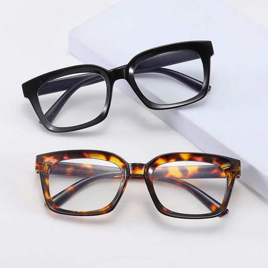Retro-Quadratbrille mit Blaulichtfilter