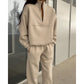 Women's Half-Zip High Neck Tracksuit Set