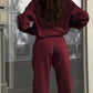 Women's Half-Zip High Neck Tracksuit Set