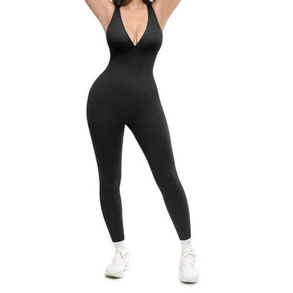 🥳HEISSER SALE 2026🥳💞50.000+ VERKAUFT!👵❤️ 50 % RABATT! Hochelastischer Overall mit V-Ausschnitt für Fitness und Yoga