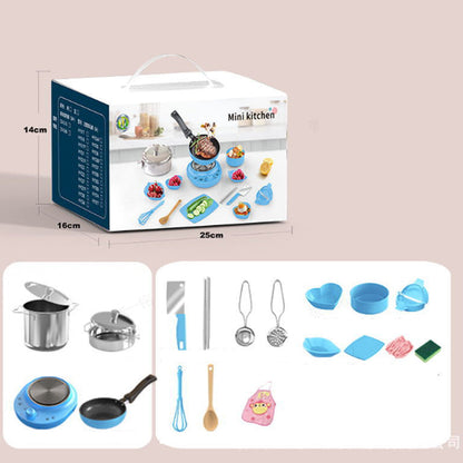 [Bestes Geschenk für Kinder] Mini-Küchen-Kochspielzeug für Kinder – 22-teiliges Set