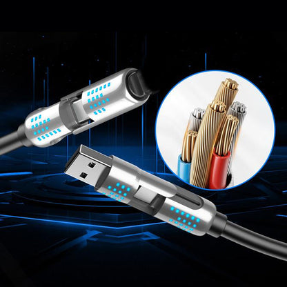 4-in-1-Schnellladedatenkabel mit Atemlicht