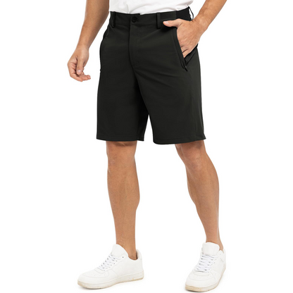 Einfarbige Herren-Shorts mit flacher Vorderseite
