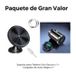 Soporte Magnético para Auto con Carga Inalámbrica y Luces RGB