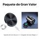 Soporte Magnético para Auto con Carga Inalámbrica y Luces RGB