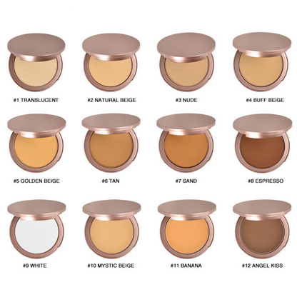 📢 50 % RABATT! ⏰ Reisefreundlicher, ölkontrollierender Kompaktpuder – Lichtschutzfaktor 50+, integrierter Spiegel und 12 Farbtöne für ein makelloses, mattes Finish! ✨🧴