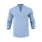 Lässiges Henley-T-Shirt für Herren