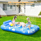 💦Aufblasbare Pool-Sonnenliege – mit automatischer Sprühkühlung. Abnehmbares Kissen, Getränkehalter und Sicherheitsgriffe. Geeignet für 2 Erwachsene (bis 159 kg). Ideal für Garten oder Strand! 🏖️🌞