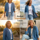 ⏳Zeitlich begrenztes Angebot: 50 % Rabatt⏰ Klassische Damen-Jeansjacke mit Knopfleiste🧥