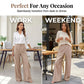 Damen-Freizeithose mit hohem Bund und weitem Bein