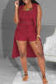 3-teiliges Set mit Strickoberteil, Shorts und Strickjacke