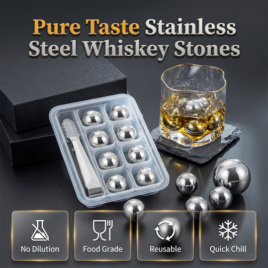 Wiederverwendbare Whisky-Steine aus Edelstahl
