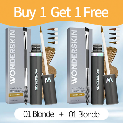 💜NUR NOCH HEUTE: 1 KAUFEN, 1 GRATIS!💜Wonderskin WONDER BLADING Dream Brow Gel Serum – Wasserfest, volumengebend, aufbaubare Farbe & pflegende Augenbrauenpflege für vollere, gesündere Augenbrauen