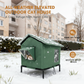 🐈 Erhöhtes Outdoor-Katzenhaus für jedes Wetter – Wasserdicht, isoliert, faltbar 🌧️