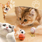 Interaktiver Hüpfball mit Feder in Katzenform