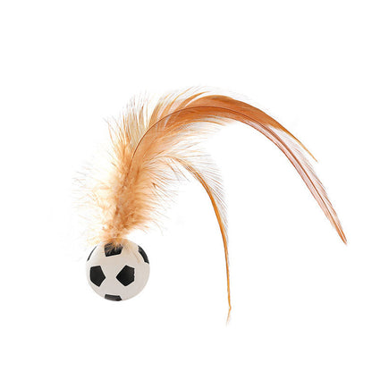Interaktiver Hüpfball mit Feder in Katzenform