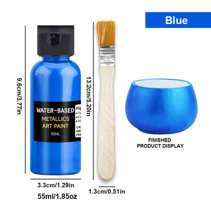 Leuchtende Metallic-Kunstfarbe – schnelltrocknend und rostbeständig