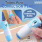 🎁Gönn dir was, beschenke andere 🔪 ✨ Thermopapier-Korrekturflüssigkeit mit Auspackmesser – 2-in-1 ✨