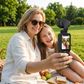 Kompakte Gimbal-Kamera mit 1,9-Zoll-Bildschirm