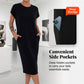 🌺Sommer-Aktion: 50 % Rabatt!💐 Lässiges Kurzarm-T-Shirt-Kleid für Damen