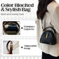 Stilvolle Tasche mit Farbblock-Design