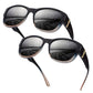 Damen-Sonnenbrille mit großem Rahmen, zum Überziehen