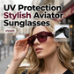 Stilvolle Pilotenbrille mit UV-Schutz