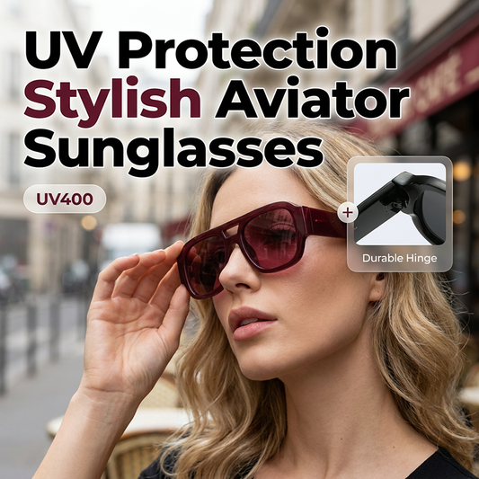 Stilvolle Pilotenbrille mit UV-Schutz