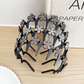 Set mit gewelltem Kristall-Haarreif – Leichtes, rutschfestes, feminines Haaraccessoire, funkelnder, kristallbesetzter Haarreif in Wellenform für Hochzeiten und den Alltag, feminine Accessoires