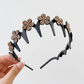 Set mit gewelltem Kristall-Haarreif – Leichtes, rutschfestes, feminines Haaraccessoire, funkelnder, kristallbesetzter Haarreif in Wellenform für Hochzeiten und den Alltag, feminine Accessoires