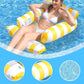 🌊Aufblasbare Pool-Liege für Erwachsene und Kinder, Schwimmmatte mit Streifenmuster für Poolpartys und sommerlichen Wasserspaß