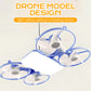 3-stufiger E27 Drohnen-Modell-Ventilator mit Leuchte und Fernbedienung