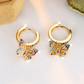 Elegant Hollow Butterfly Charm Earrings