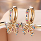 Elegant Hollow Butterfly Charm Earrings