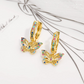 Elegant Hollow Butterfly Charm Earrings