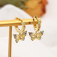 Elegant Hollow Butterfly Charm Earrings