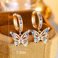 Elegant Hollow Butterfly Charm Earrings
