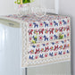 Cotton Linen Refrigerator Dust Cover with Pockets