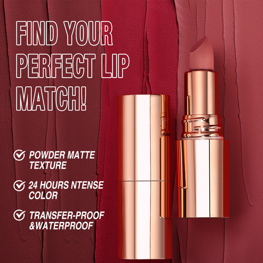 24 Stunden lang anhaltender matter Lippenstift